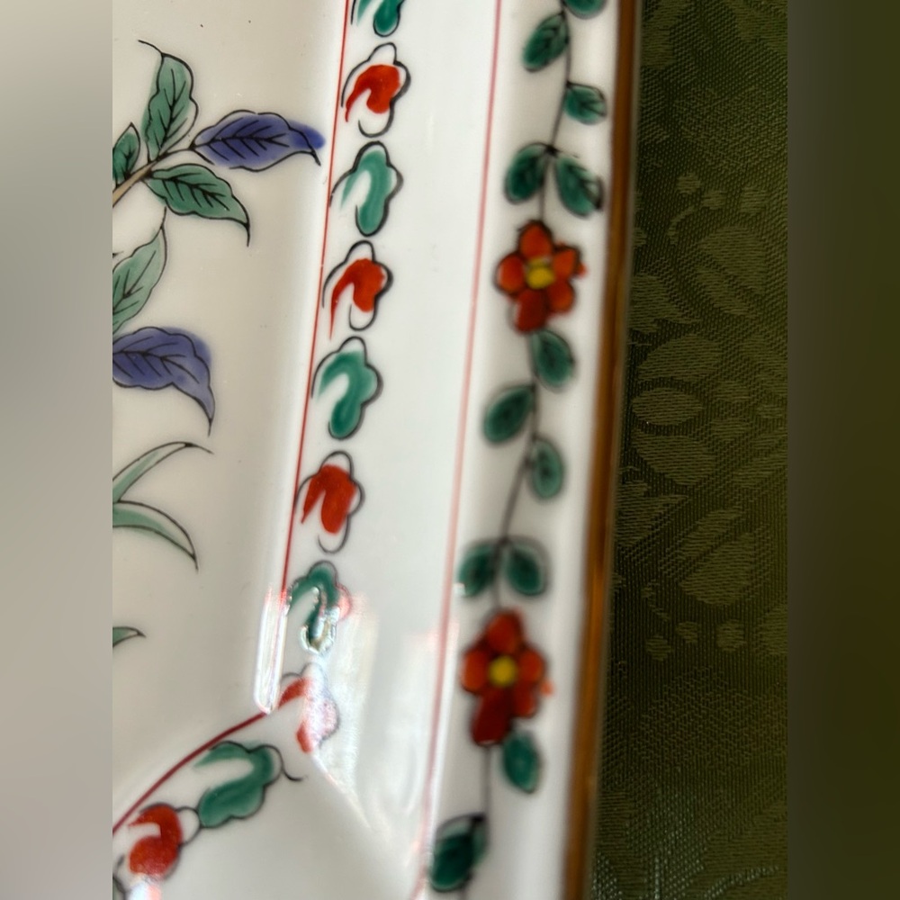 Vintage Andrea By Sadek Japanese Porcelain Square trinket 7938 Excellent cond. - Picture 7 of 9